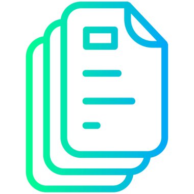 Belge. Web simgesi basit illüstrasyon