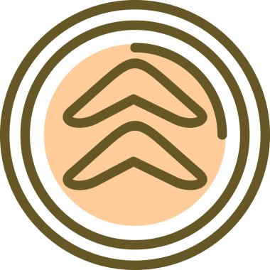 Ok. Web simgesi basit illüstrasyon