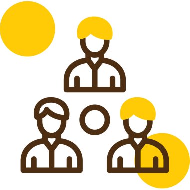 İş dünyası takım ikonu. vektör illüstrasyonu