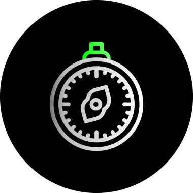 pusula simgesi, vektör illüstrasyonu