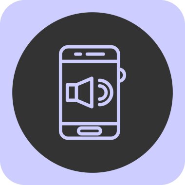 Akıllı telefon simgesinin vektör illüstrasyonu