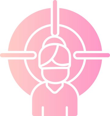 Kask ikonlu bir adam, basit tasarım çizimi