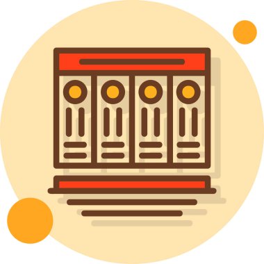 Bina. Web simgesi basit illüstrasyon