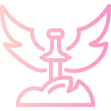 Melek. Web simgesi basit tasarım