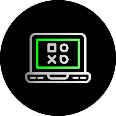 Modern bir simgenin vektör illüstrasyonu