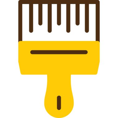 saç tarak ikonu vektör illüstrasyonu