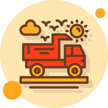 İtfaiye. Web simgesi basit illüstrasyon