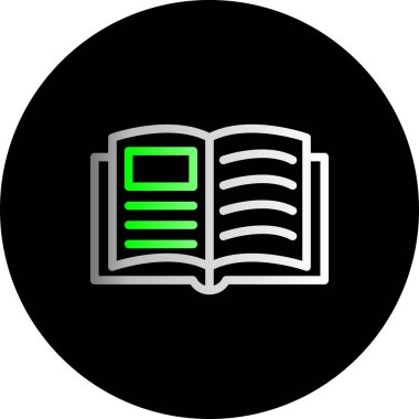 kitap simgesi vektör illüstrasyonu