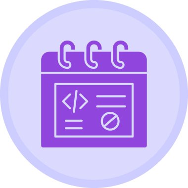 Kodlama. Web simgesi basit illüstrasyon