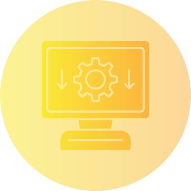 Ayarlama. Web simgesi basit illüstrasyon