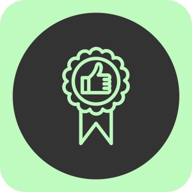 başparmak yukarı işareti simgesi, vektör çizim