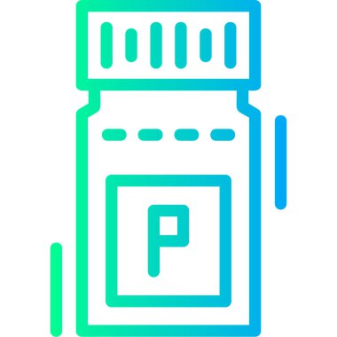 Doldurulmuş uyuşturucu kapsülü simgesi - özet biçimi