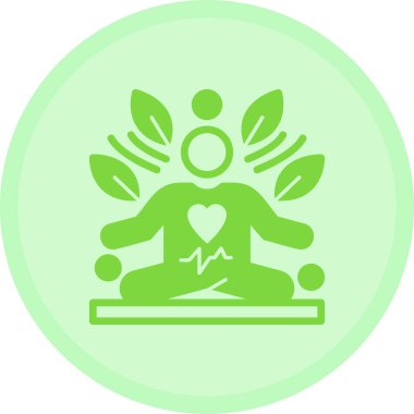 Yoga poz vektör simgesi