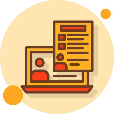 Modern simgenin vektör illüstrasyonu