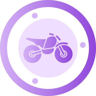 motosiklet simgesi vektör illüstrasyonu