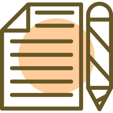 belge simgesi vektör illüstrasyonu