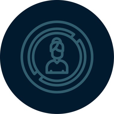 İş ve finans simgesinin vektör illüstrasyonu