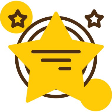 Yıldız. Web simgesi basit tasarım