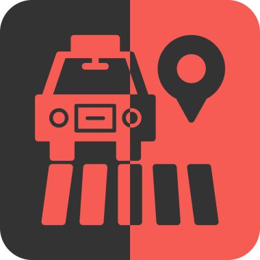 GPS izleme simgesini düz bir şekilde gönder