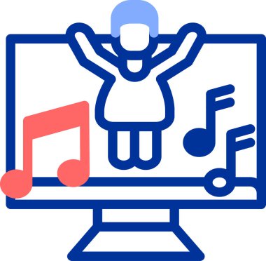 Online eğitim. Web simgesi