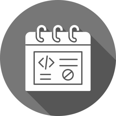 Web geliştirme düz simgesi modayı, biçimi