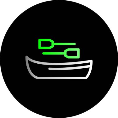 benzersiz gemi vektör çizgisi simgesi