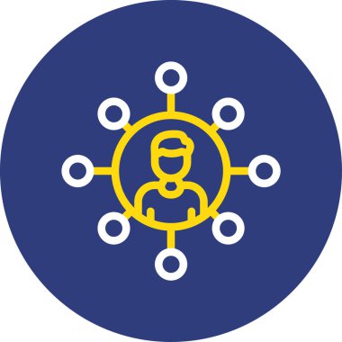 İnsan simgesinin vektör illüstrasyonu