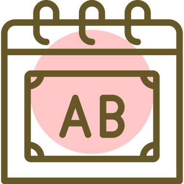 Takvim simgesi vektör illüstrasyonu