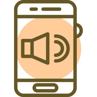 Cep telefonu. Web simgesi basit tasarım