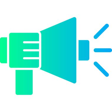 Konuşmacı. Web simgesi basit illüstrasyon