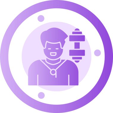 Farklı renk simgesi olan adam, vektör illüstrasyonu