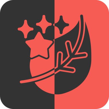 Bir noel ağacı simgesinin vektör illüstrasyonu