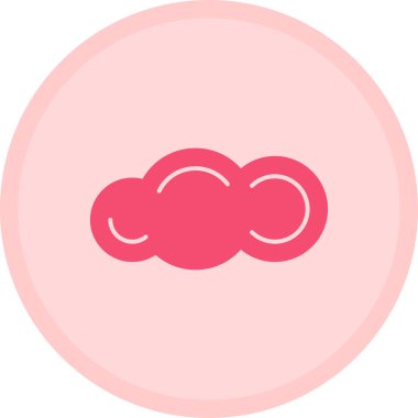 Bulut. Web simgesi basit illüstrasyon