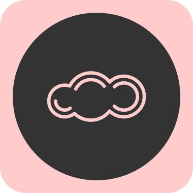 Bulut simgesinin vektör illüstrasyonu