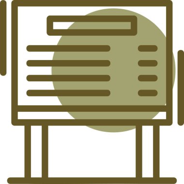 Modern bir simgenin vektör illüstrasyonu