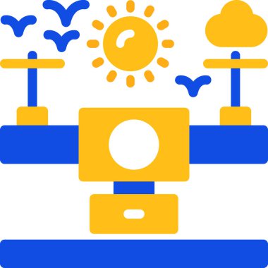 Düz biçimli bulut hesaplama ağı simgesi