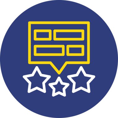 Rozet vektörü renk simgesi