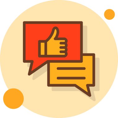 başparmak yukarı simgesi, vektör illüstrasyonu