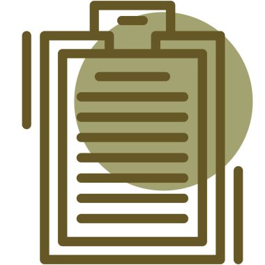 Belge simgesinin vektör illüstrasyonu