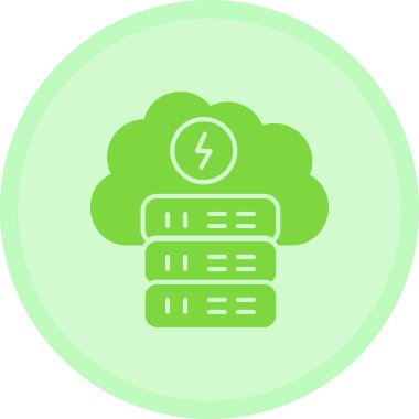 bulut hesaplama sunucu vektör simgesi modern tasarım