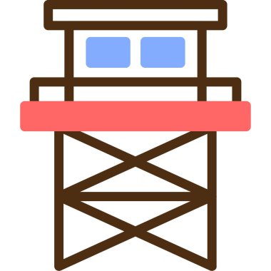 İnşaat endüstrisi simgesi düz stil