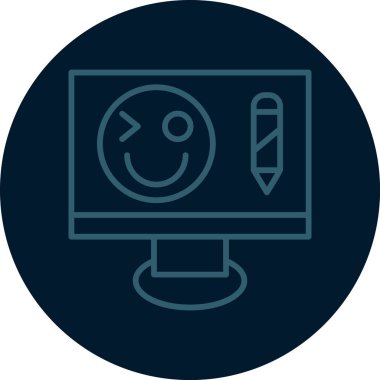 seo modern simgesinin vektör illüstrasyonu