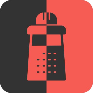 Siyah Deniz feneri simgesi beyaz arkaplanda izole edildi. Vektör