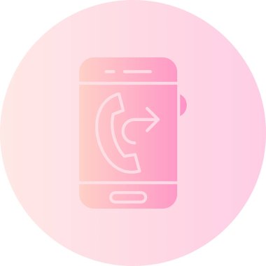 Telefon simgesinin vektör illüstrasyonu