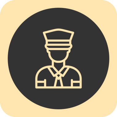 Şef şapka simgesi vektör illüstrasyonu