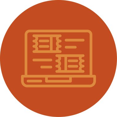 Modern simgenin vektör illüstrasyonu