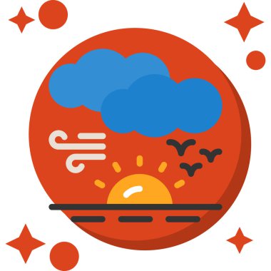 Modern simgenin vektör illüstrasyonu