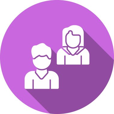 İnsan simgesinin vektör illüstrasyonu