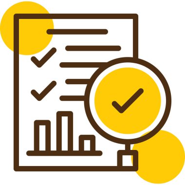 Kontrol listesi. Web simgesi basit tasarım