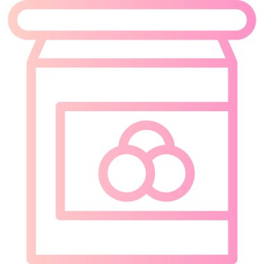 Kavanoz. Web simgesi basit illüstrasyon